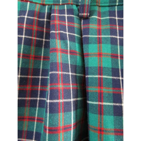 Pendleton Petite Preppy Tartan Plaid Skirt Sz 14 Damaged With Tags Repair Cutter - Picture 14 of 16